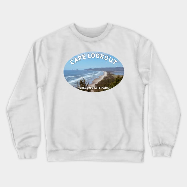 Cape Lookout State Park Oregon Crewneck Sweatshirt by stermitkermit